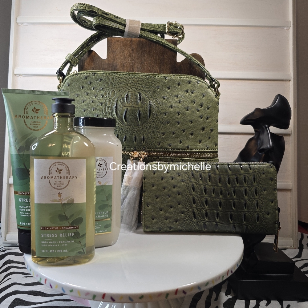 Green Crossbody Bag bundleset